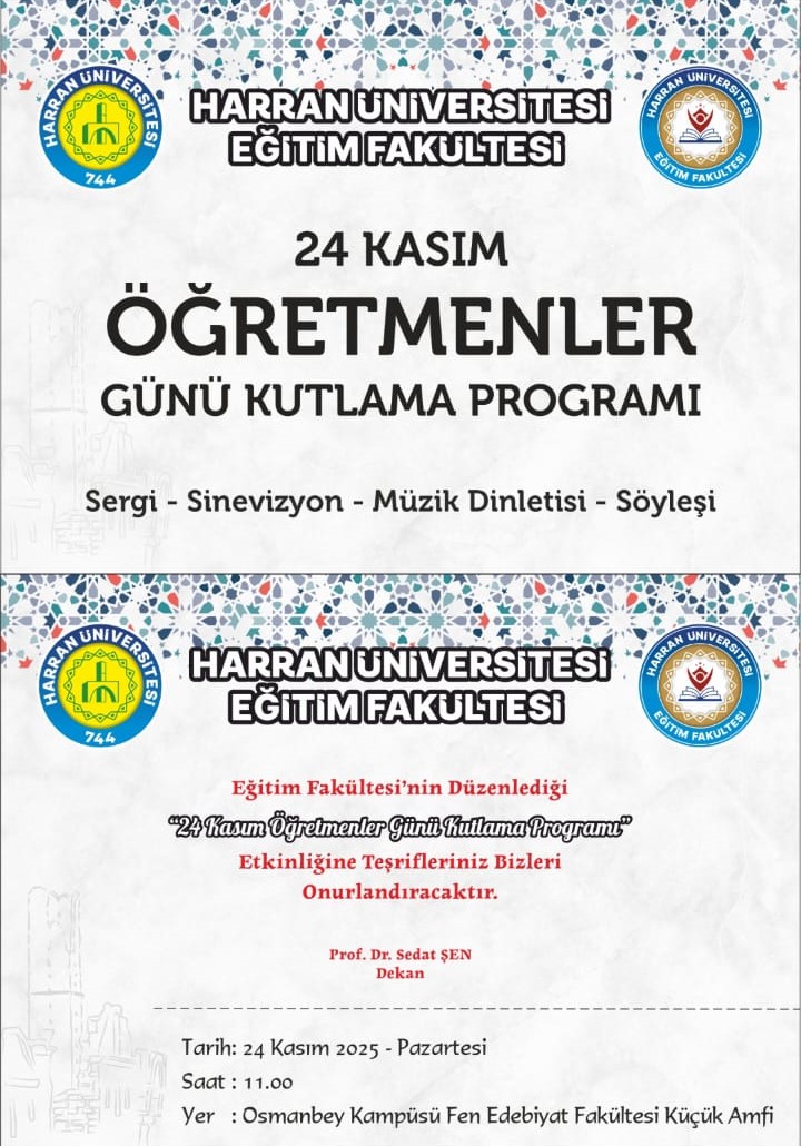 24 Kasım Öğretmenler Günü Kutlama Programı Gerçekleştirildi